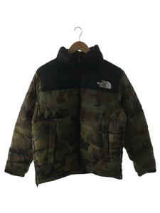 THE NORTH FACE◆NOVELTY NUPTSE JACKET_ノベルティーヌプシジャケット/L/ナイロン/GRN/カモフラ