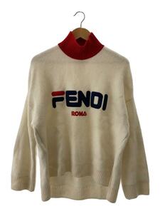 FENDI◆セーター(厚手)/40/ウール/WHT/無地/FZY688 A5QH