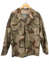 MILITARY◆Swedish ARMY M90 Field Shirt/ミリタリージャケット/-/コットン/BEG/カモフラ_画像1