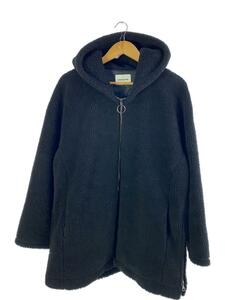 MONKEY TIME◆BOA HOOD JACKET/ボアジャケット/M/ポリエステル/BLK/8325-199-0411