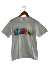 Supreme◆23SS/Watercolor Tee/使用感有/Tシャツ/S/コットン/WHT/プリント_画像1