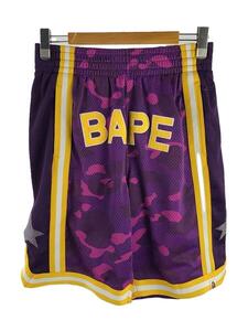 A BATHING APE◆Camo Wide Basketball Short/L/ポリエステル/PUP/プリント/001SPG301008X