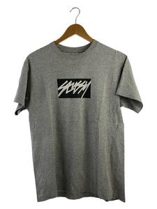 STUSSY◆Tシャツ/L/コットン/GRY/プリント