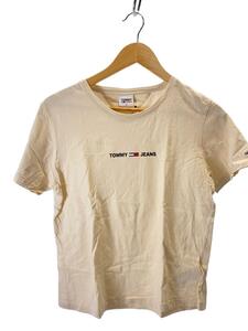 TOMMY JEANS◆Tシャツ/M/コットン/CRM/DW0DW09818