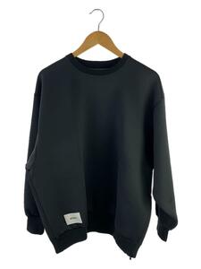 WTAPS◆23SS/WOUND SWEATER RAPO. SIGN/2/ポリエステル/BLK/231ATDT-CSM07