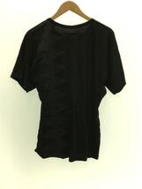 B Yohji Yamamoto◆Tシャツ/2/コットン/BLK/プリント_画像2