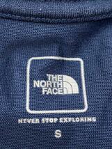 THE NORTH FACE◆S/S SQUARE LOGO TEE_ショートスリーブ スクエア ロゴ Tシャツ/S/ポリエステル/NVY_画像3