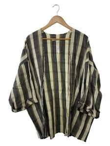 nest robe CONFECT◆カーディガン(薄手)/FREE/-/GRY/チェック/02192-0087