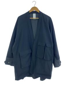 MELSIGN/22AW/2-way Functional Kimono Overcoat/XL/ポリエステル/BLK