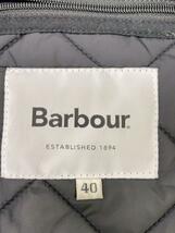 Barbour◆キルティングジャケット/40/ナイロン/BLK/無地_画像3