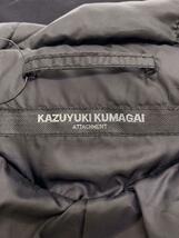 KAZUYUKI KUMAGAI ATTACHMENT◆ダウンジャケット/2/コットン/BLK/KB42-081/ブラック/黒色_画像3