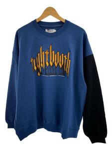 TIGHTBOOTH PRODUCTION◆BEAST CREW SWEAT/スウェット/L/コットン/BLU/SS24-SW01/タグ付