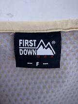 FIRST DOWN◆フリースジャケット/FREE/ポリエステル/WHT/無地/184-3540_画像3