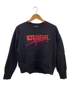 DIESEL◆スウェット/XS/コットン/ブラック/無地