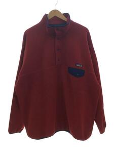 patagonia◆シンチラ・スナップT・プルオーバー_ブラック/XL/ポリエステル/RED