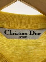 Christian Dior SPORTS◆ポロシャツ/-/リネン/YLW_画像3