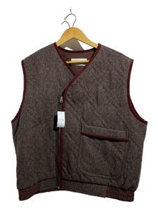 ASYMMERRIC VEST/ENCOMING/ベスト/M/ウール/BRD/無地/AW-ASVT