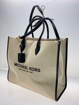 MICHAEL KORS◆裏面白スレ有/MIRELLA NS/2Way/キャンバス/BEG/35S2G7ZT3C_画像2