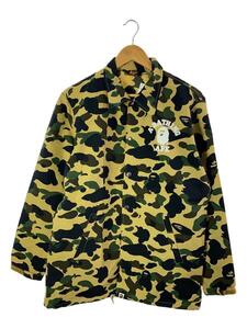 A BATHING APE◆90s/1stカモ/コーチジャケット/ナイロンジャケット/M/ナイロン/KHK/カモフラ