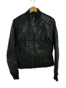 G-STAR RAW◆レザージャケット・ブルゾン/S/レザー/BLK/D17556-B508-6484