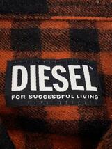 DIESEL◆長袖シャツ/M/ウール/ブラウン/チェックシャツ/S-BUNNEL-CHECK/ネルシャツ_画像3