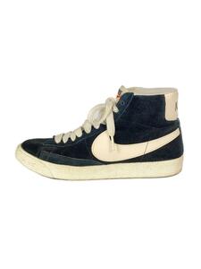 NIKE◆WMNS BLAZER MID SUEDE VNTG/ウィメンズブレーザーミッドスエード/ブラック/24cm