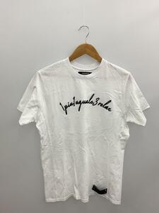 1piu1uguale3◆Tシャツ/L/コットン/ホワイト/無地