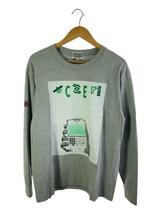 C.E(CAV EMPT)◆MOBILE LONG SLEEVE T/L/コットン/GRY/プリント_画像1