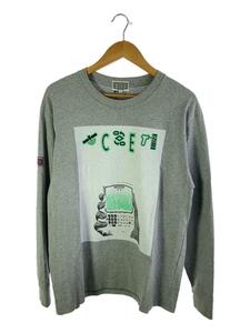 C.E(CAV EMPT)◆MOBILE LONG SLEEVE T/L/コットン/GRY/プリント