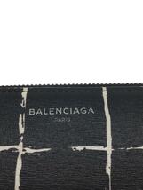 BALENCIAGA◆長財布/レザー/BLK/総柄/メンズ/392124・1080・C・568148_画像3