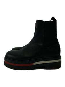 TOMMY HILFIGER* boots /23.5cm/BLK