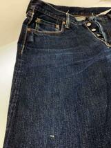 FULL COUNT◆Slim Straight Denim Heavy Oz/ボトム/36/コットン/インディゴ/1108XX/_画像6