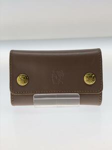 IL BISONTE* key case / leather /BEG/ plain / lady's 