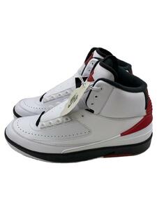 NIKE◆AIR JORDAN 2 RETRO_エアジョーダン 2 レトロ/28cm/WHT/レザー