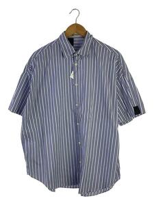 N.HOOLYWOOD◆Compile Line S/S BIG SHIRT/36/コットン/BLU/ストライプ/2201-SH12-005