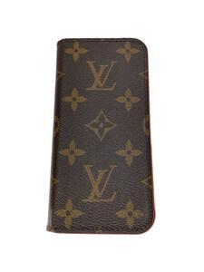 LOUIS VUITTON◆iphone6・フォリオ_モノグラム_GRY/レザー/GRY/モノグラム/メンズ