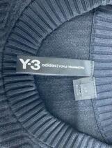 Y-3◆Tech Knit Crew Sweater/セーター/ニットS/ウール/ブラック/FJ0374_画像3