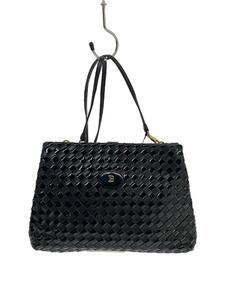 BALLY◆ショルダーバッグ/レザー/BLK