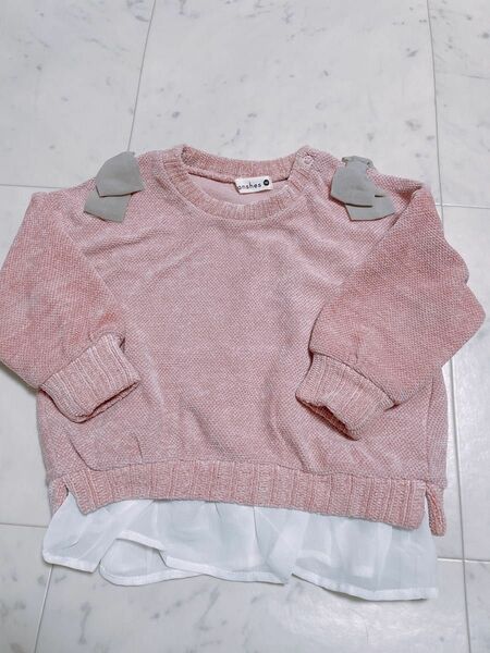 branshes キッズ　トップス　ロンT 長袖シャツ　セーター　90センチ　子供服 