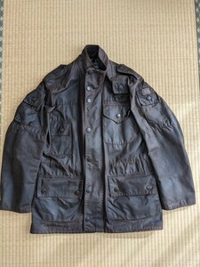 バブアー Barbour COWEN COMMANDO JACKET コーウェンコマンド ジャケット オイルドジャケット ワックスコットン サイズ C34 希少 中古品