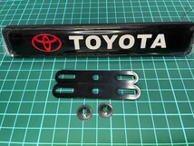 TOYOTA 光る LED フロント エンブレム スープラ トヨタ86 C-HR カローラ プリウス マークX クラウン ヤリスクロス ライズ アクア ハリアー _画像3