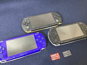 SONY PSP 本体 まとめ PSP-3000 PSP-1000 モンスターハンター モンハン メモリースティック付き 動作未確認 ジャンク品 MI022902
