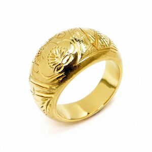 Японское кольцо с японскими кольцами ume ume komaru 13,5 k18yg tsukigata komaru кольцо цукимару кольцо скульптура скульптура твердое желтое золото дамегон 23.1g использовал бесплатную судоходство