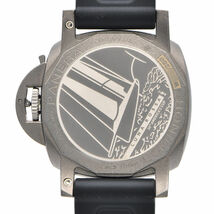 [3年保証] パネライ メンズ ルミノール ルナロッサ GMT PAM01096 箱保(2023年11月) ブラック ラバーベルト 自動巻き 腕時計 中古 送料無料_画像2