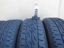 送料激安 ￥3000円～ 軽自動車 ムーウ゛ ワゴンR ライフ ミラ 155/65R14 アルミホイール 14X4.5J PCD100 BS NEXTRY ４本 2020年製 _画像4