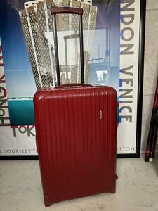 [ быстрое решение / немедленная уплата ]RIMOWA Rimowa SLASA cальса циферблат блокировка красный красный чемодан 855.63