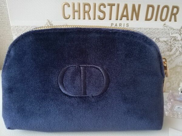 Christian Dior ディオール 2023クリスマスオファーノベルティポーチ ネイビー