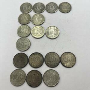 3248　旧100円硬貨　稲穂　10枚/東京オリンピック　100円硬貨　銀貨　昭和39年　7枚　まとめ　古銭　アンティークコイン