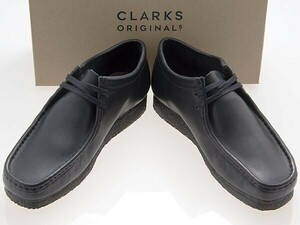  new goods /CLARKS ORIGINALS/ Clarks original z/WALLABEE/LOW/wala Be / low cut /BLACK LEATHER/ black leather / black /26155514/27.0cm