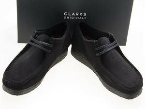  новый товар /CLARKS ORIGINALS/ Clarks оригинал z/WALLABEE/wala Be /BLACK SUEDE/ черный замша / чёрный /26155519/25.0cm